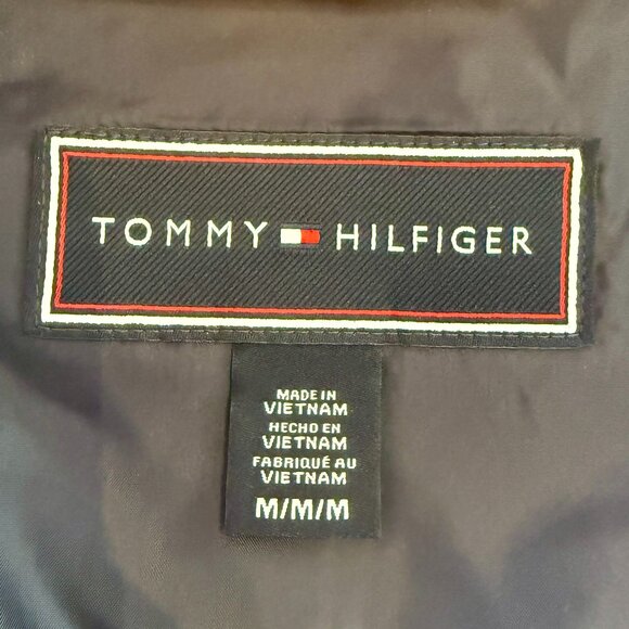 Tommy Hilfiger Colorblock Half-Zip Windbreaker Jacket Yellow Red Navy White - Picture 10 of 11